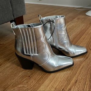 Metallic Booties